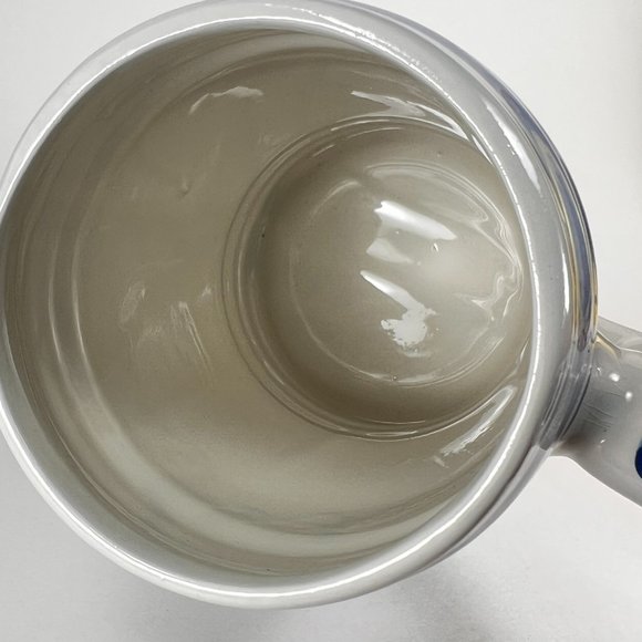 Vintage Delft Blue Beer Stein Mug Windmill Floral Hand Painted Ceramic 32 oz - Picture 7 of 16